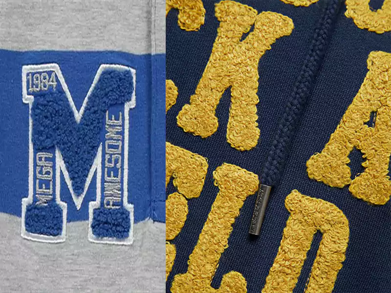 Chenille embroidered Hoodies