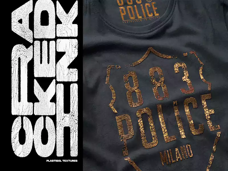 Cracked Printing Custom T-shirts