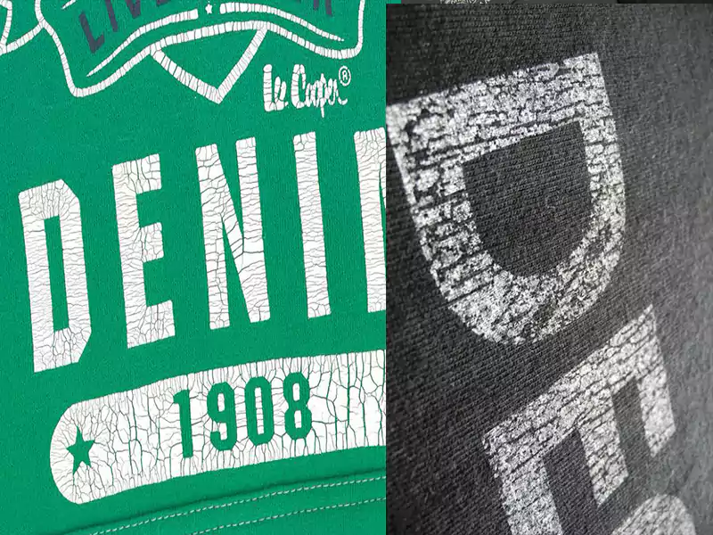 Custom Apparel with Cracked screen Printing