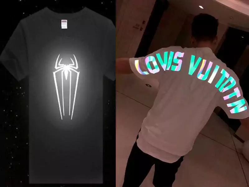 Custom Reflective vinyl sticker rainbow