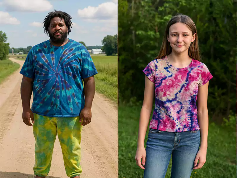 Custom Tie Dye T-shirts & Trousers & Sweat suits