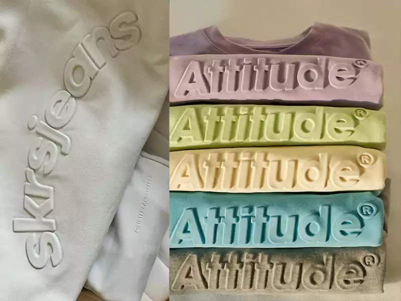 Embossing Effect T-shirts