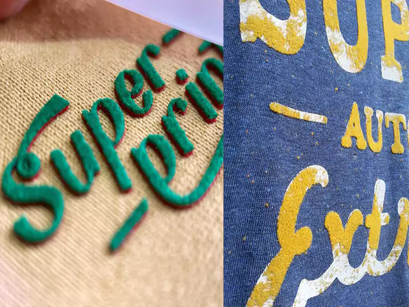 Flock printed Hoodies
