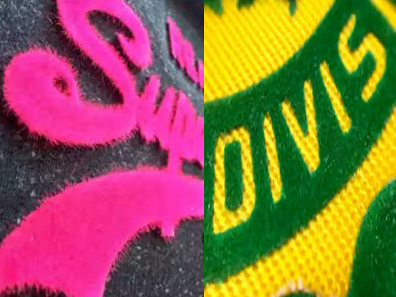 Flock printing T-shirts
