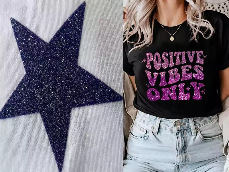 Glitter Printing Sweatshirt