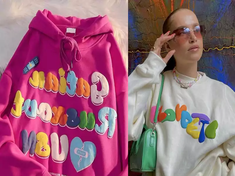Puff printing Hoodie