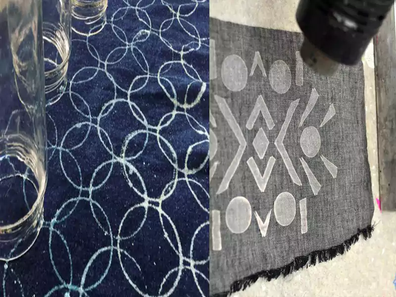 Shirts with discharge print