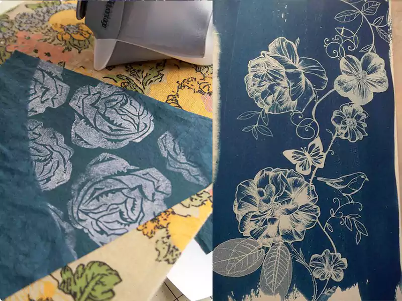 Shirts with discharge printing