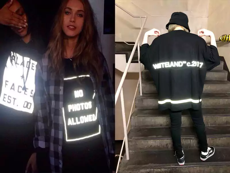 Silver Reflective vinyl sticker