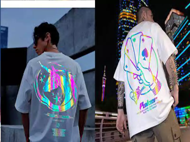 Sustainable Fashion Reflective vinyl printed Clothes