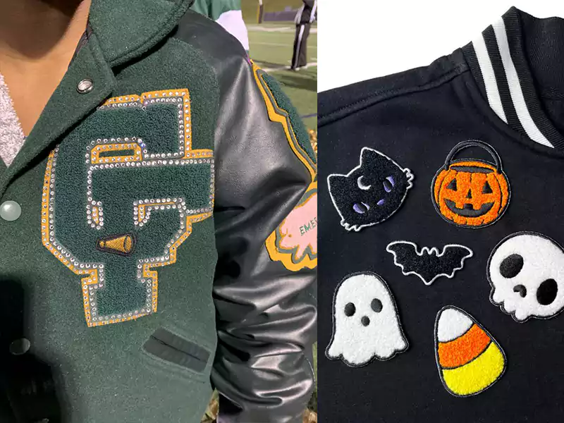 varsity jacket Chenille embroidery patch